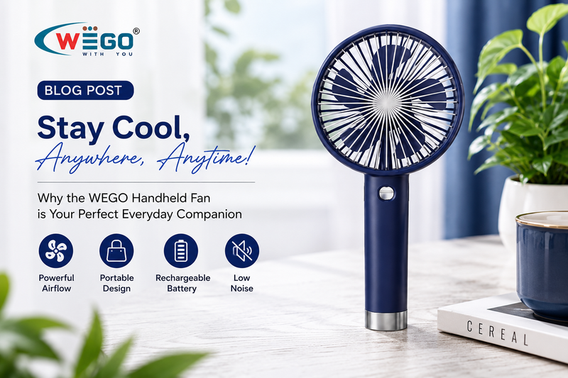 Stay Cool Anywhere: Why the WEGO Portable Handheld Fan Is Your Perfect Summer Companion